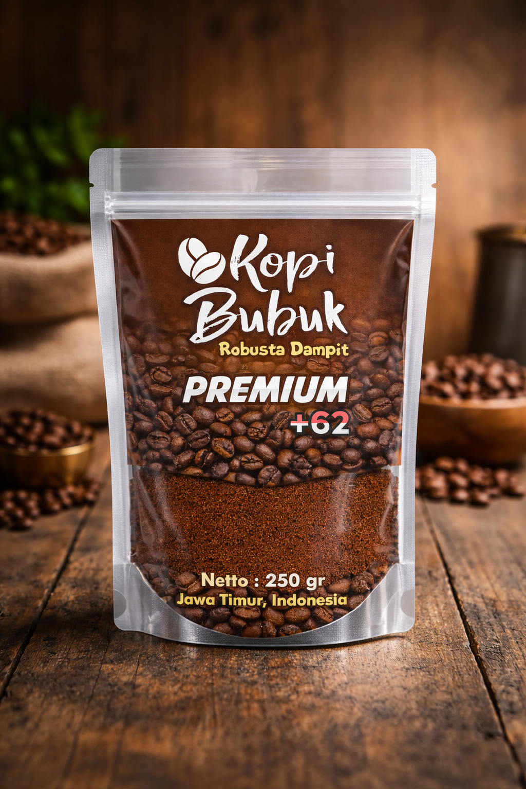 Kopi Bubuk Robusta Dampit Premium +62